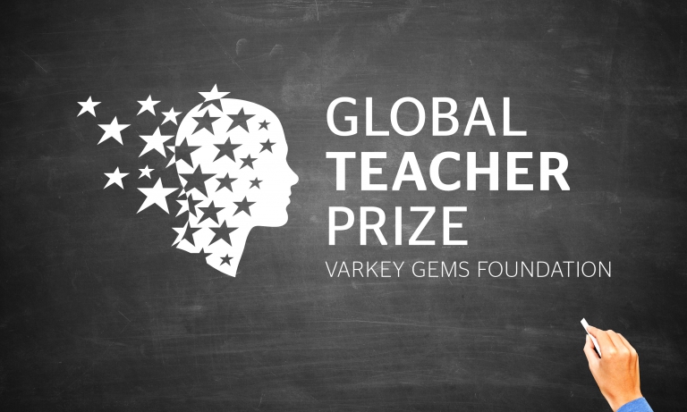 By Dana Robertson Creative Director and Founder of Neon. The Global Teacher Prize brand mark on blackboard. Launching the "Nobel Prize" of teaching… The Varkey GEMS Foundation is a global charity devoted to providing access to education around the world. With the backing of major international public figures (including the two Bills - Clinton and Gates), they were planning to launch an annual award for the world's best teacher The Global Teacher Award - with a prize of $1 million for the winner. Our job, in collaboration with the strategic consultancy BrandCap, was to come up with a powerful identity for the Global Teacher Prize. And we didn't hesitate for a moment about taking as our creative starting-point the way that truly inspiring teachers create a sense of wonder in young minds. Seeing stars… But how we could capture that in a simple, user-friendly mark? Kaboom! An image came to us a in a shower of kinetic stardust; beautiful, highly emotive, and also just a tad ambiguous. Because whose head is it: the teacher's (giving off radiant energy), or the child's (being illuminated by it)? We used gold to create a sense of prestige, and for added texture; but the mark isn't reliant upon it (and come on, who didn't get a thrill when you earnt a gold star from teacher!). The graphic power of the image works equally well in black and a white, on an old-school chalkboard. And a simple but highly effective YouTube video, supported by an extensive social campaign, ensured that the "Nobel Prize for teaching" - as it soon became known - achieved a very high profile, very quickly indeed. At the time of writing, the Prize has just been awarded for the first time - to Nancie Atwell, an English teacher from Maine in the USA, who intends to donate the $1 million she won to the school that she founded. Now that's pretty inspiring, isn't it?. Idea, art direction and design by Neon Design & Branding Consultancy www.neon-creative.com