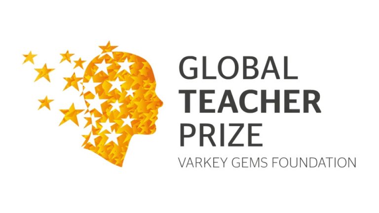 The Global Teacher Award brand mark designed by Neon