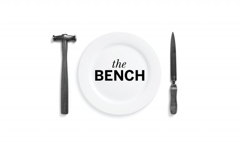The Bench logo by Dana Robertson featured in A Smile In The Mind