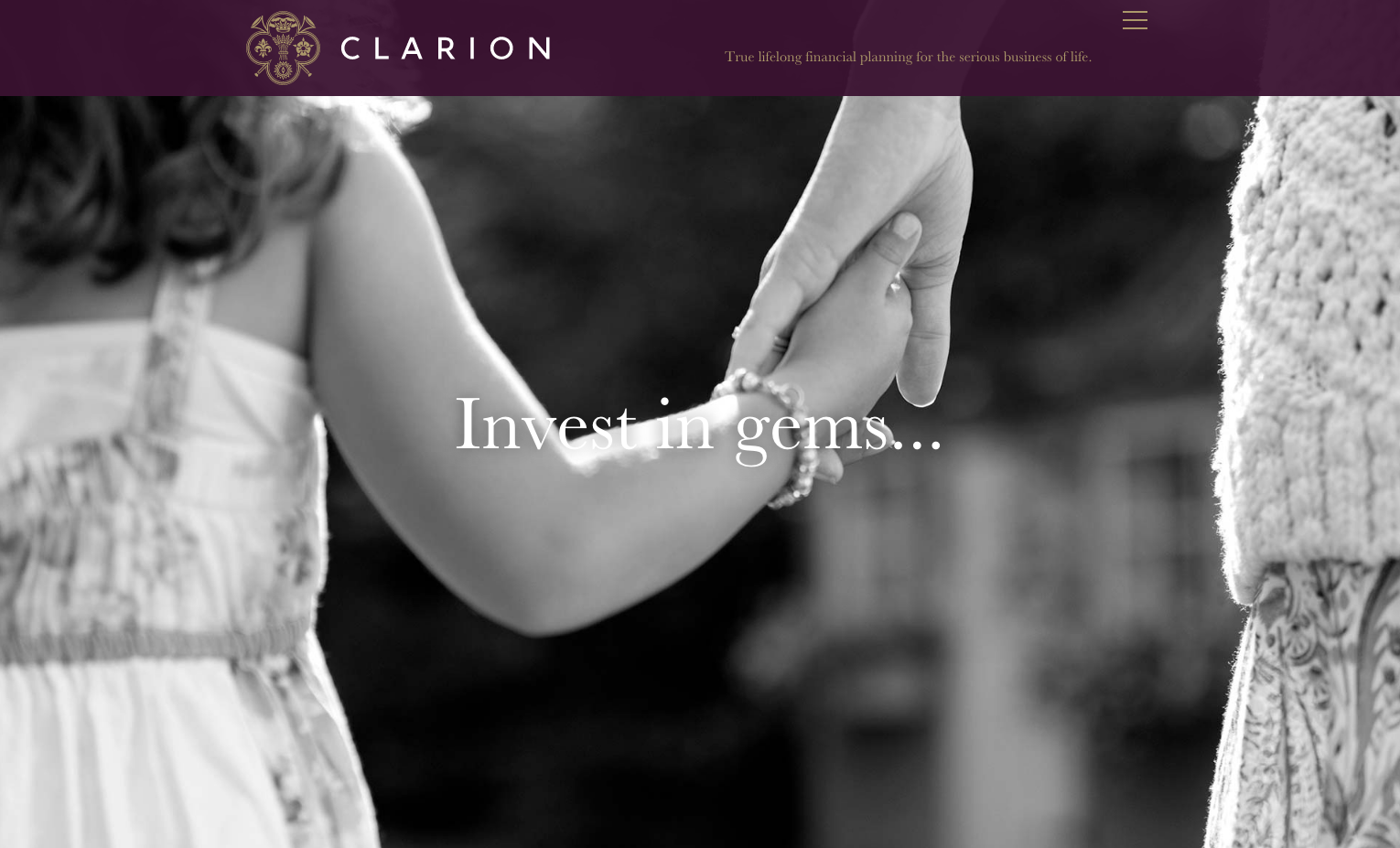 Clarion website Invest in Gems by Neon
