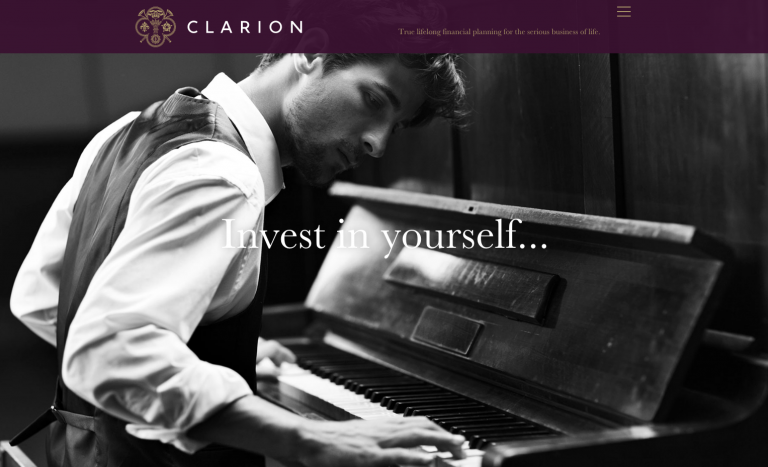 Clarion website Invest in yourself by Neon